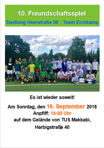 Fußball: 10. Freundschaftsspiel Heerstraße vs Eichkamp Fußball: 10. Freundschaftsspiel Heerstraße vs Eichkamp